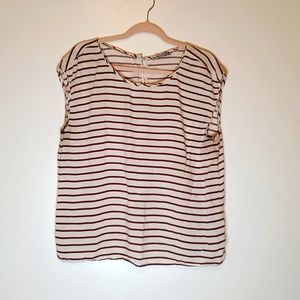 Abercrombie and Fitch striped button back blouse